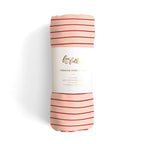 Strawberry Stripe Muslin Wrap Swaddle - PRE-ORDER (APRIL)