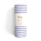 Navy Stripe Muslin Wrap Swaddle - PRE-ORDER (APRIL)