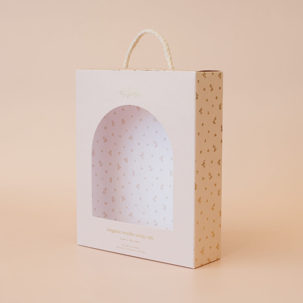 Forest Friends Midnight / Cornflower Organic Muslin Wrap Set