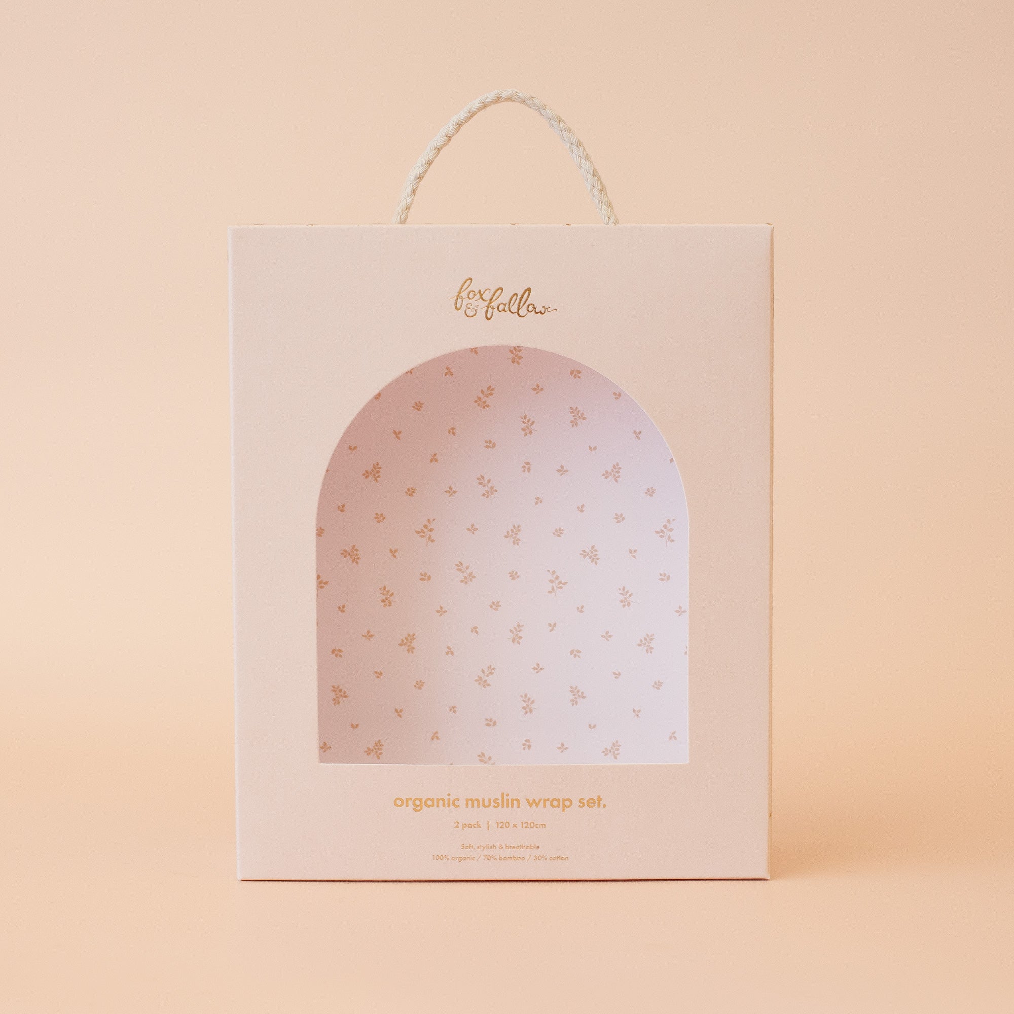 Forest Friends Midnight / Cornflower Organic Muslin Wrap Set