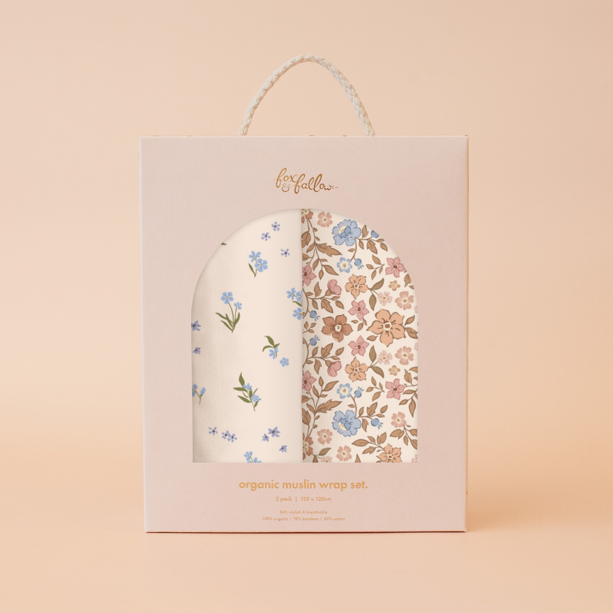 Forget-Me-Not / Broderie Organic Muslin Wrap Set