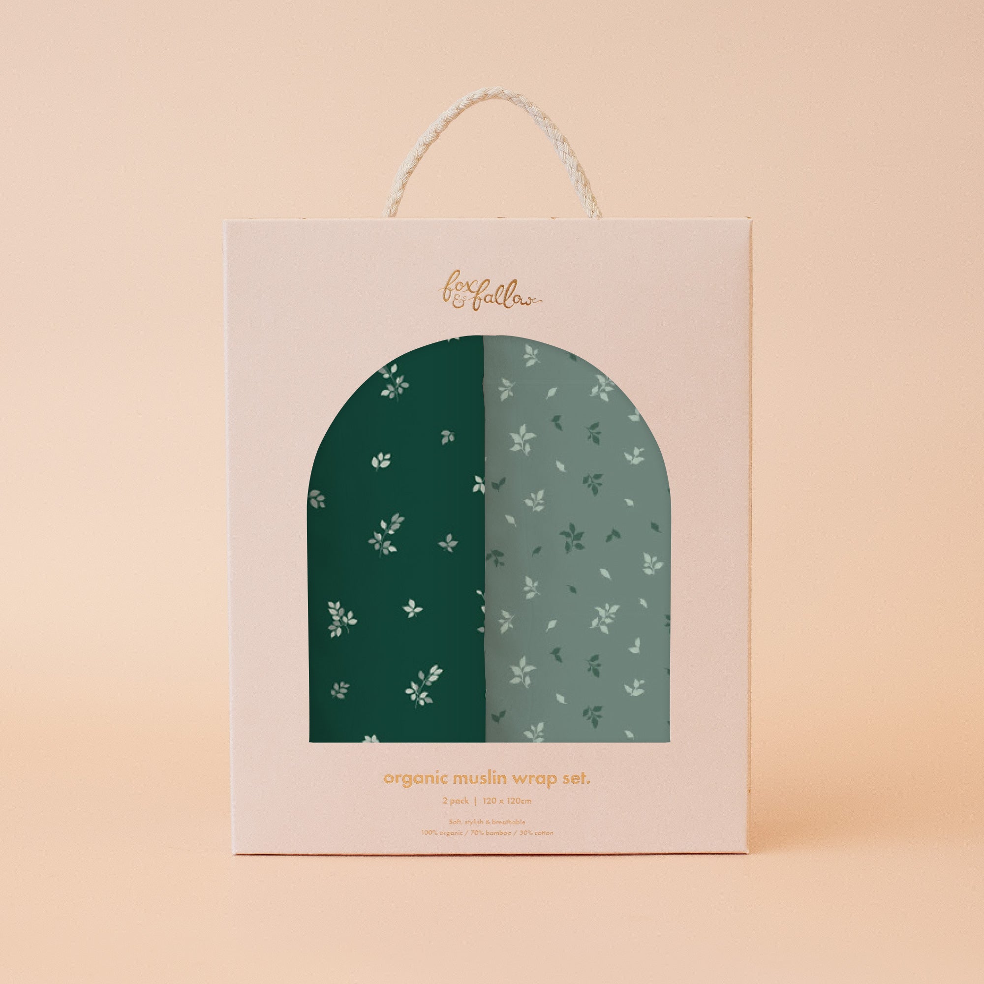 Spruce / Pine Organic Muslin Wrap Set