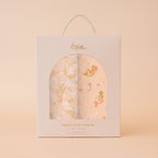 Wild Peony / Mermaids Organic Muslin Wrap Set