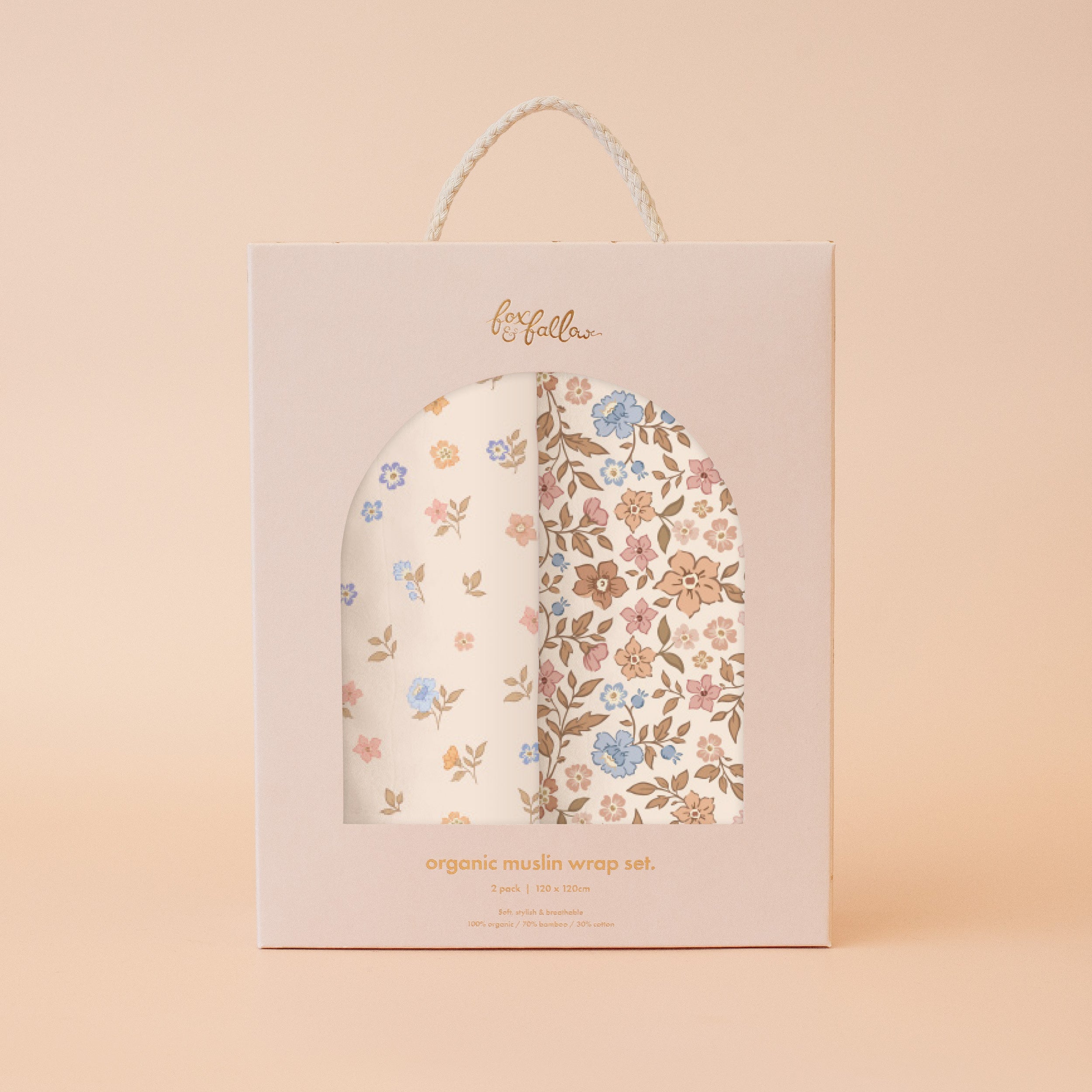 Meadow / Broderie Organic Muslin Wrap Set - SOLD OUT (NEXT DROP ARRIVING APRIL 2026)