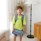 Navy Diamonds Large Pencil Case - PRE-ORDER (APRIL)