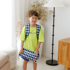 Navy Diamonds Large Pencil Case - PRE-ORDER (APRIL)