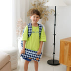 Navy Diamonds Large Pencil Case - PRE-ORDER (APRIL)