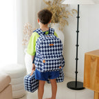 Navy Diamonds Backpack