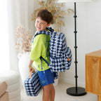 Navy Diamonds Backpack