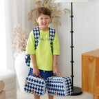 Navy Diamonds Mini Lunch Bag