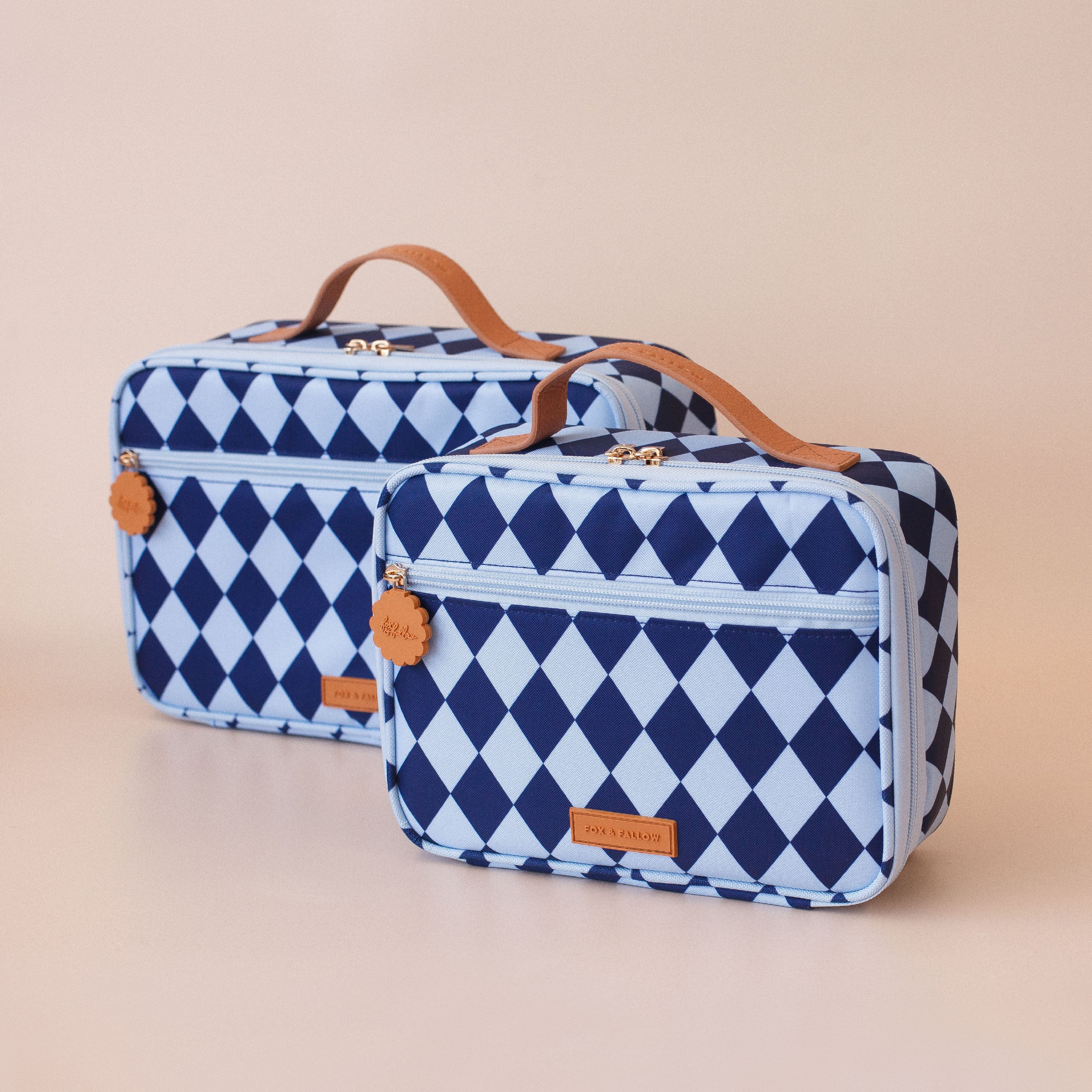 Navy Diamonds Large Lunch Bag - PRE-ORDER (JUNE)