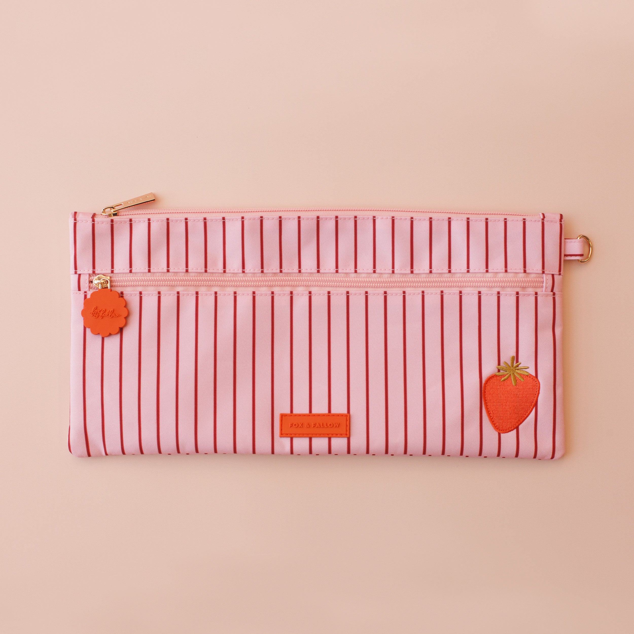 Strawberry Stripe Large Pencil Case - PRE-ORDER (APRIL)