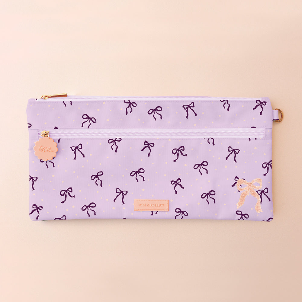 Violet Ribbons Large Pencil Case - PRE-ORDER (OCTOBER)
