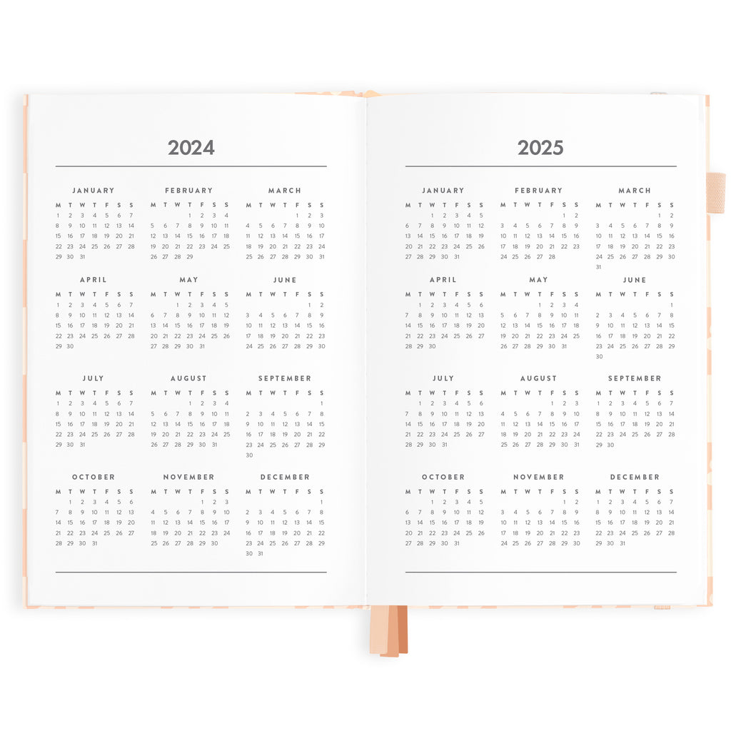A6 2024 Year at A Glance Dashboard 2024 Calendar A6 Printable