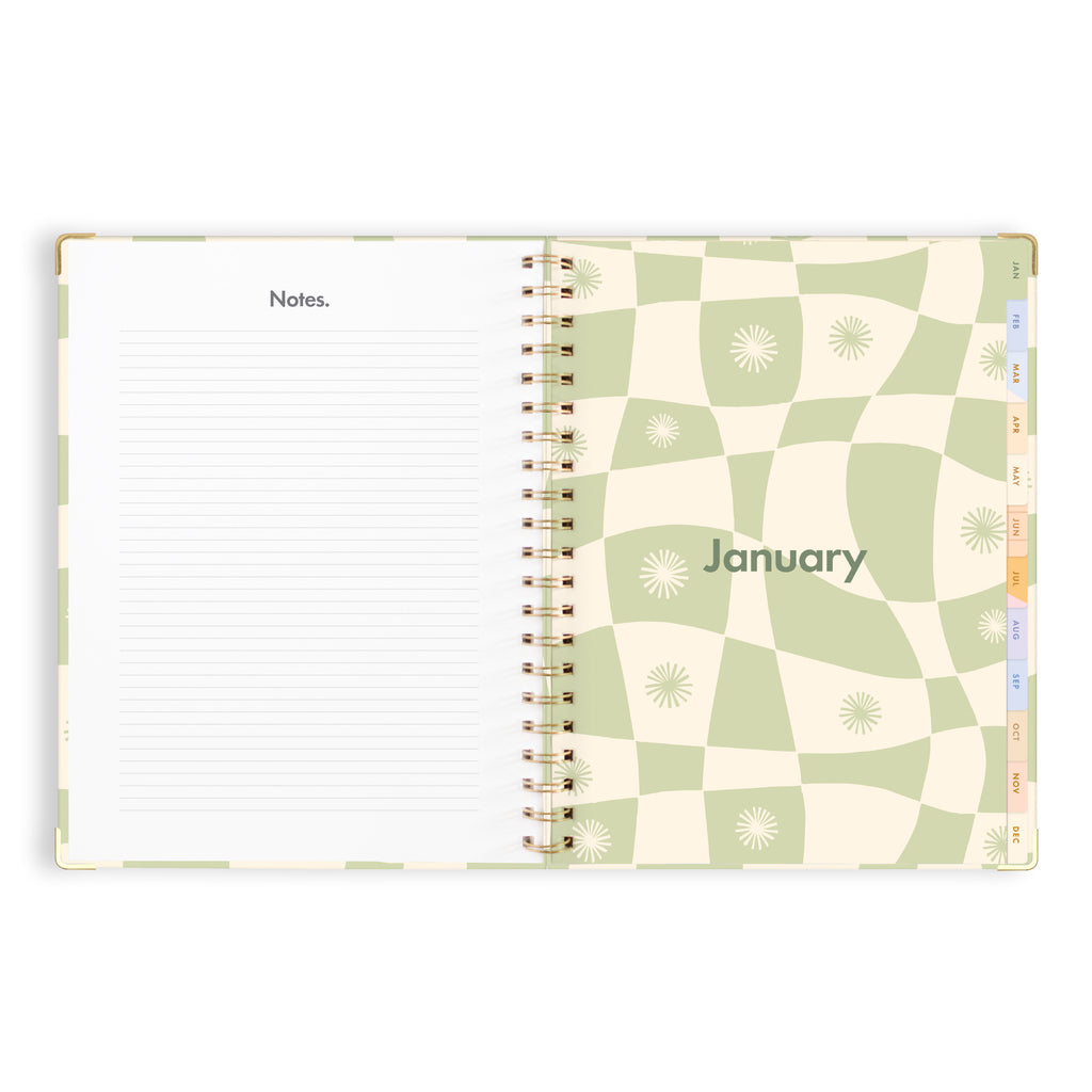 Calendrier 2024 Desert Palms + Offre A4 Academic Sage Warp Planner