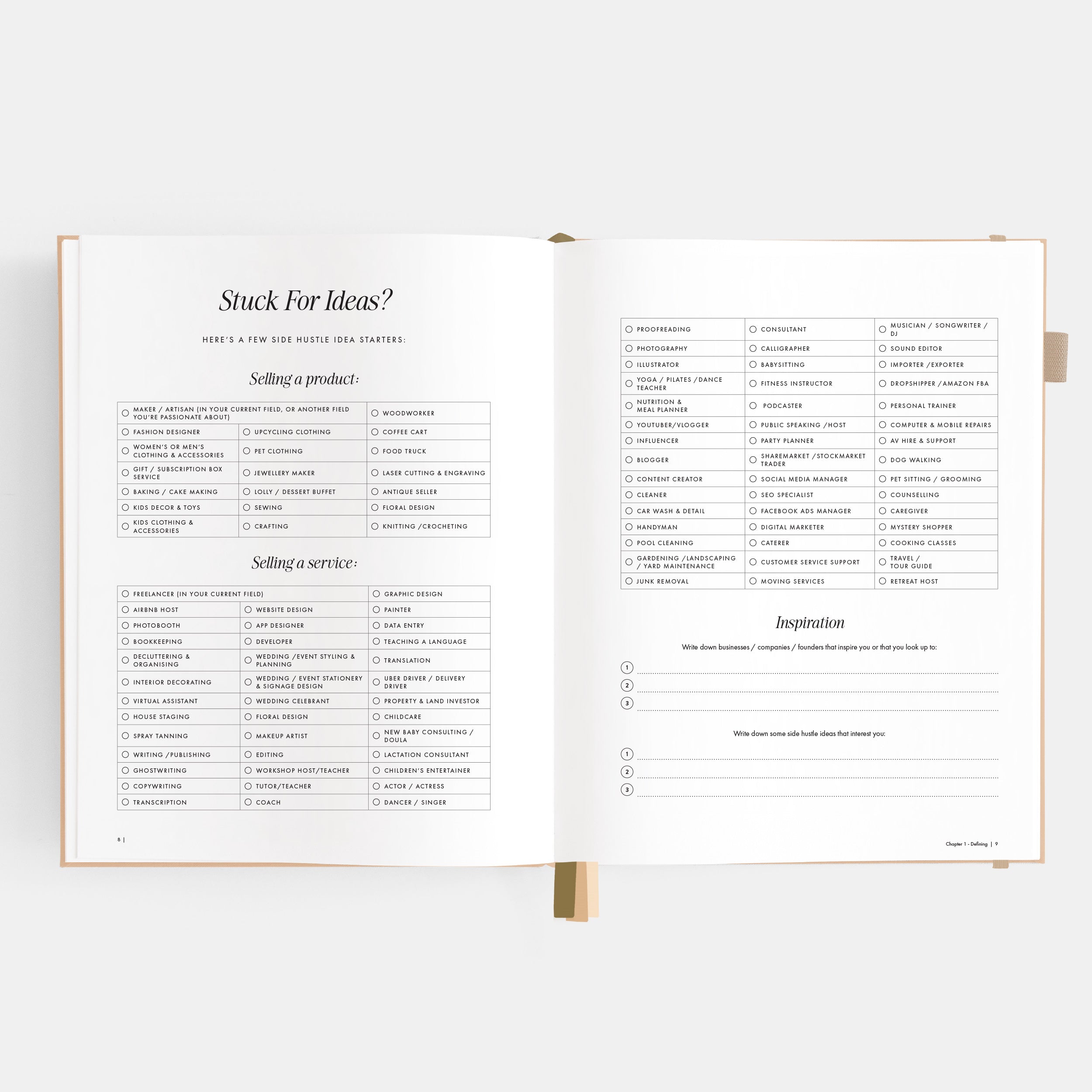 Side Hustle Planner Luxe Edition 4.0 - Latte