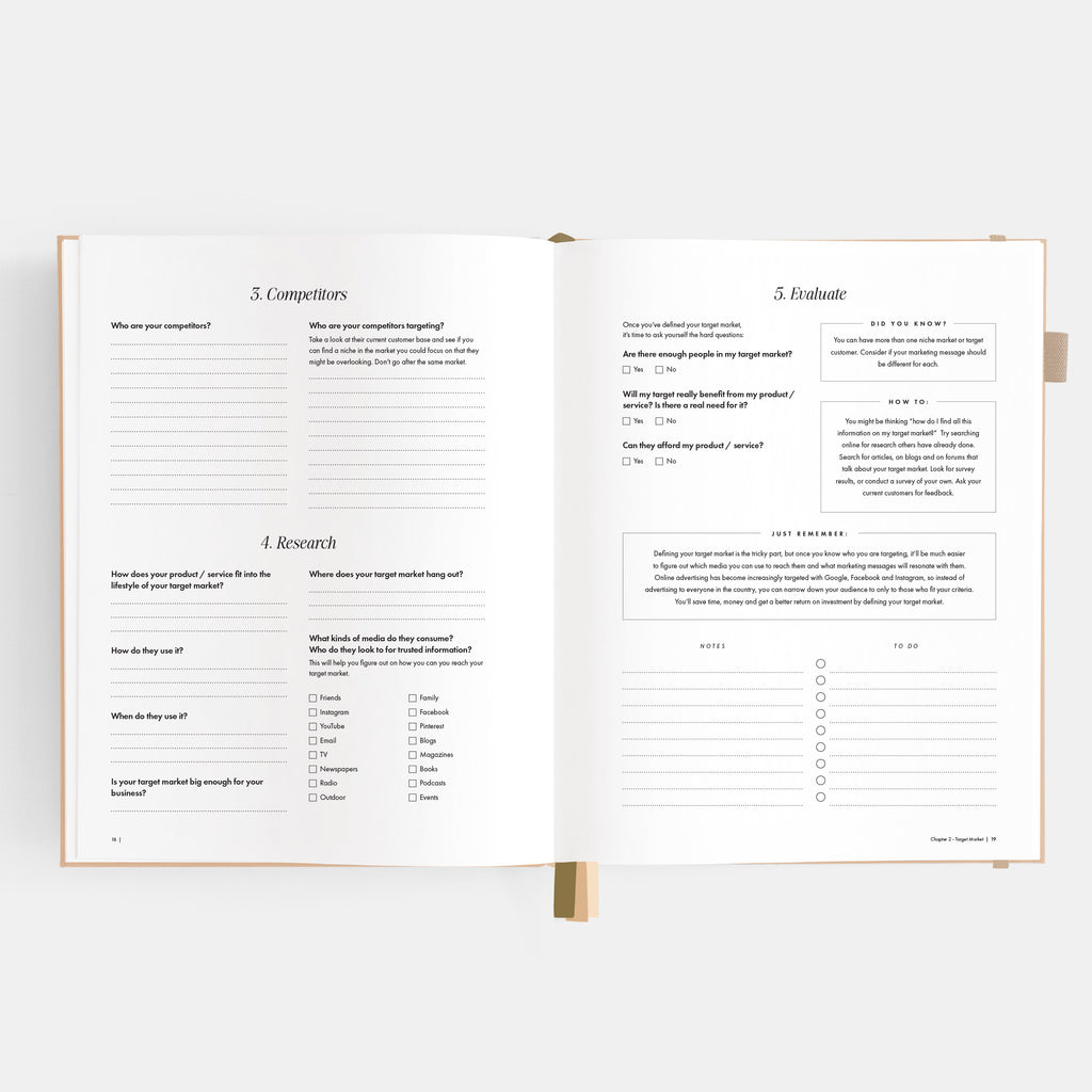 Side Hustle Planner Luxe Edition 4.0 - Latte