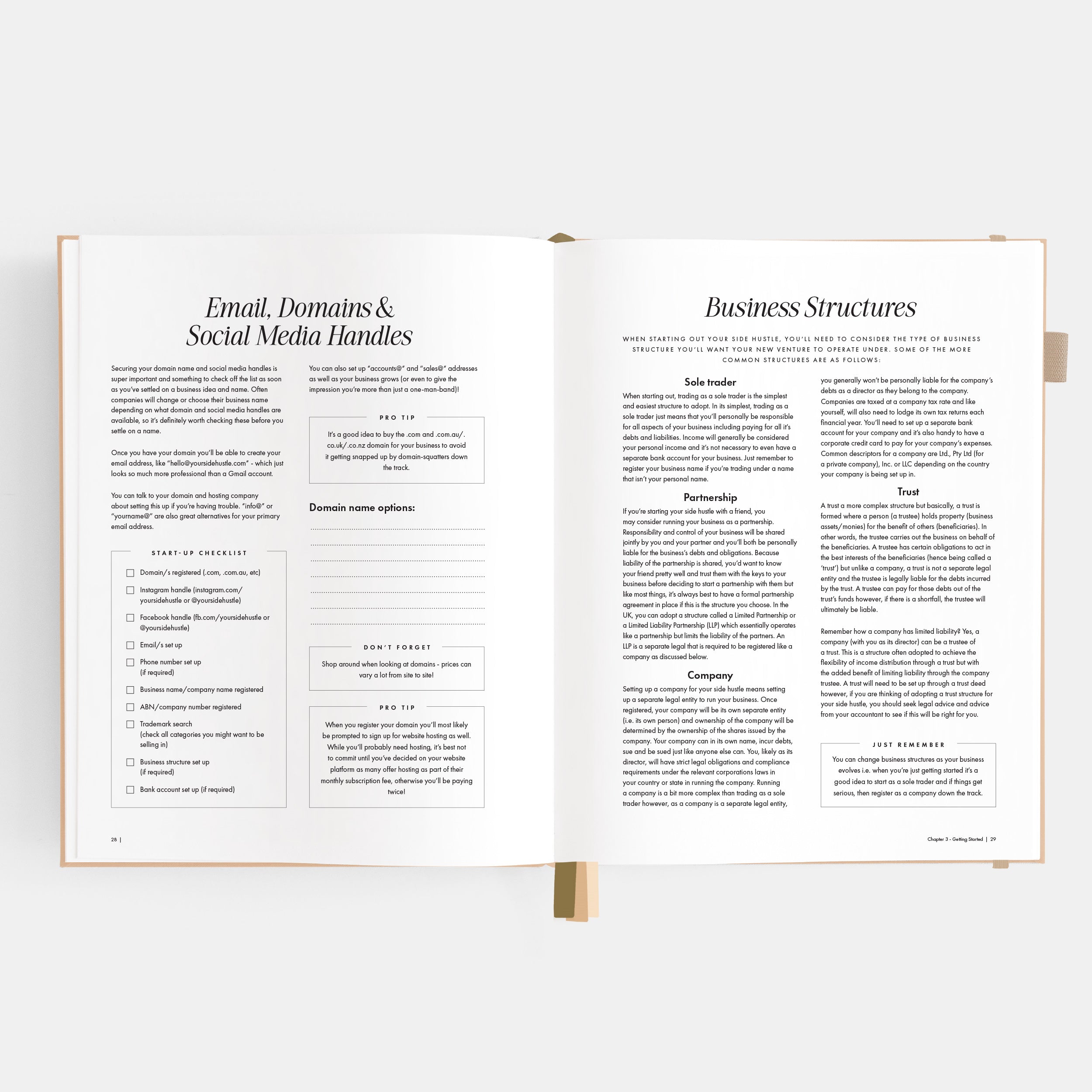 Side Hustle Planner Luxe Edition 4.0 - Latte