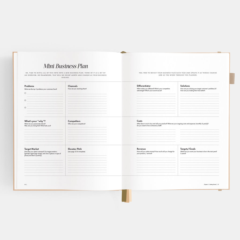 Side Hustle Planner Luxe Edition 4.0 - Latte