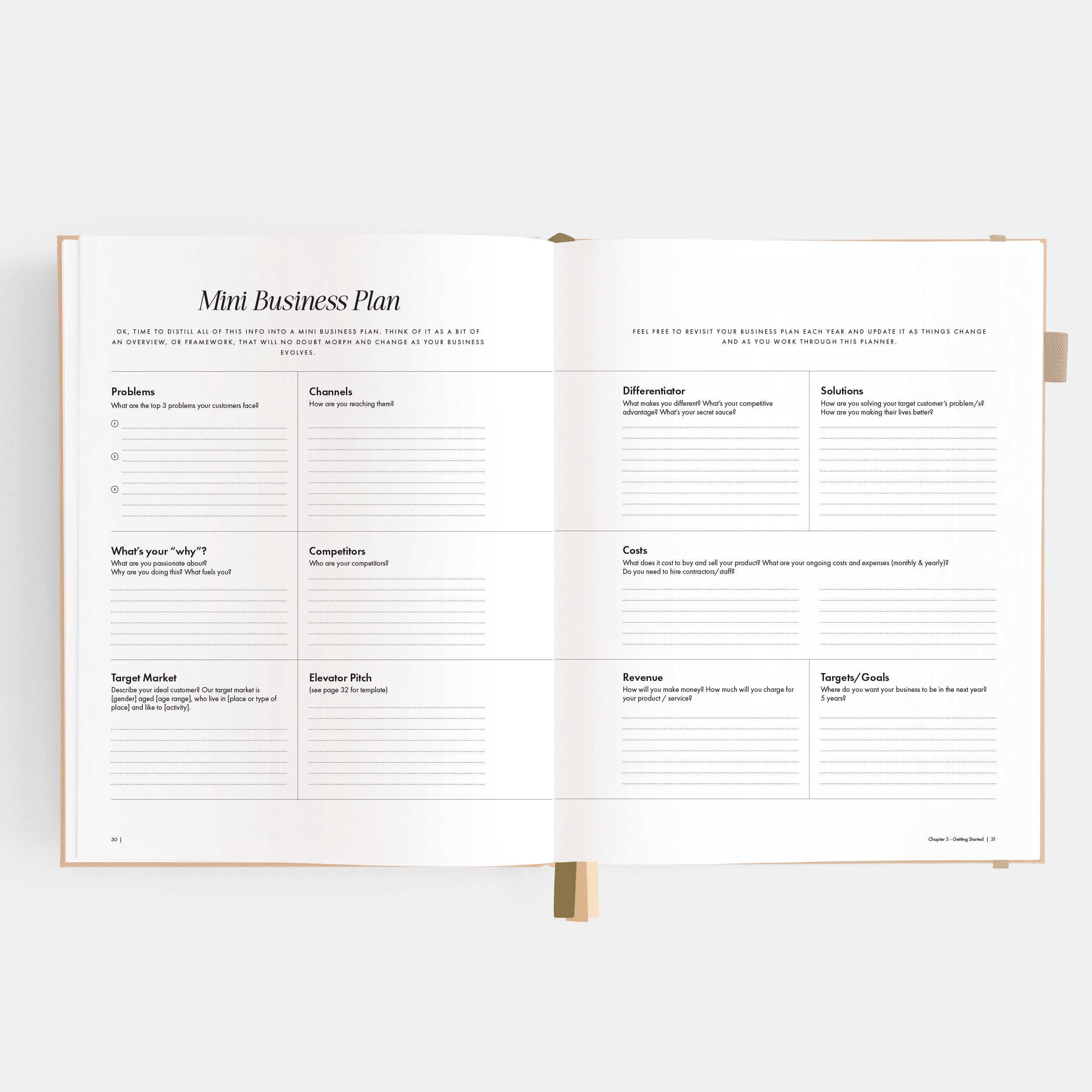 Side Hustle Planner Luxe Edition 4.0 - Latte
