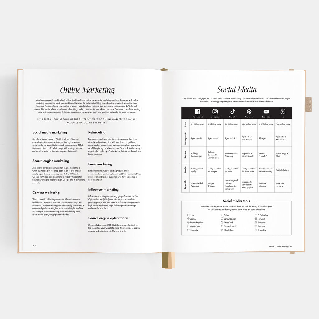 Side Hustle Planner Luxe Edition 4.0 - Latte
