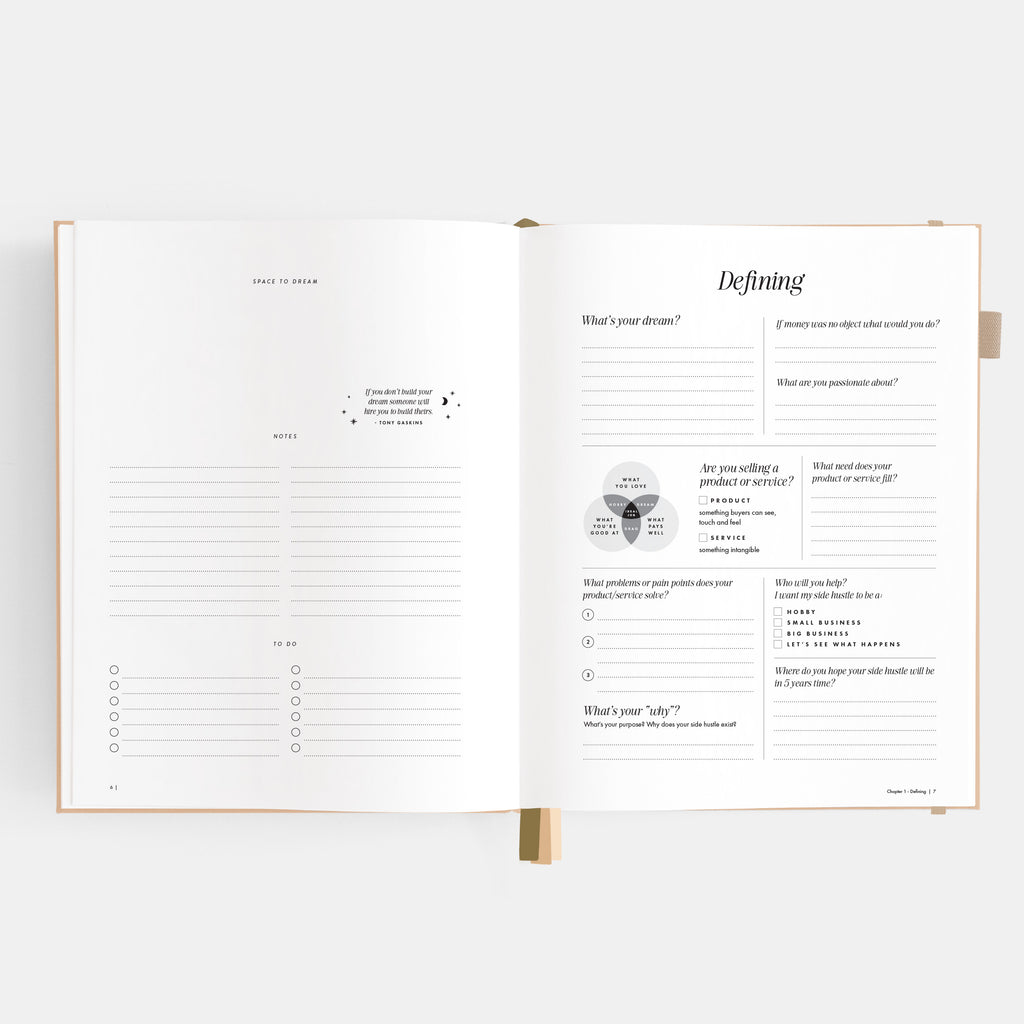 Side Hustle Planner Luxe Edition 4.0 - Latte