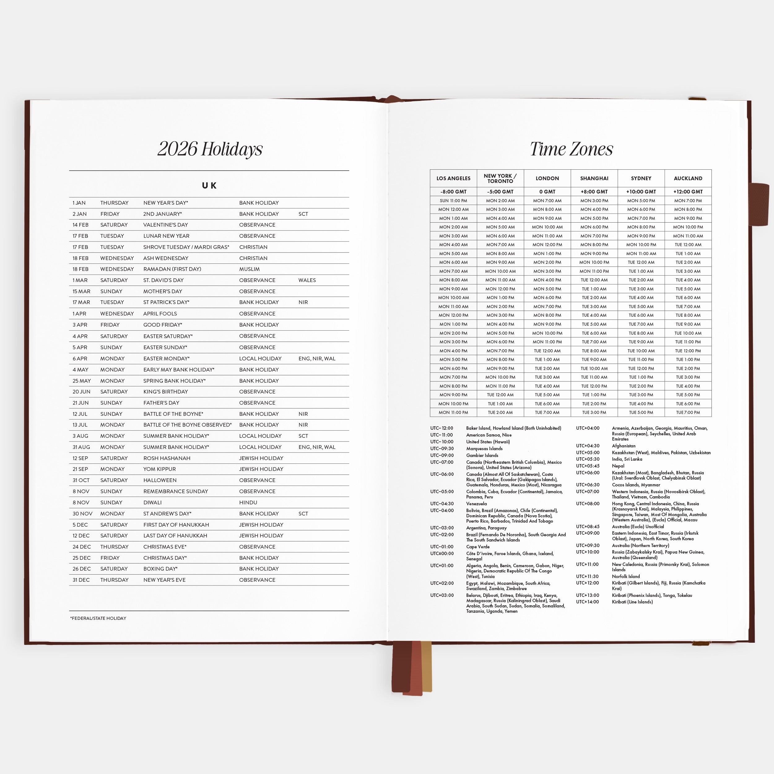 2026 A5 Vertical Planner - Chocolate - SOLD OUT