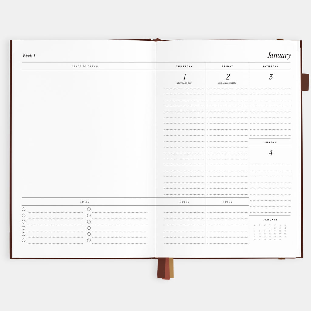 2026 A5 Vertical Planner - Chocolate - SOLD OUT