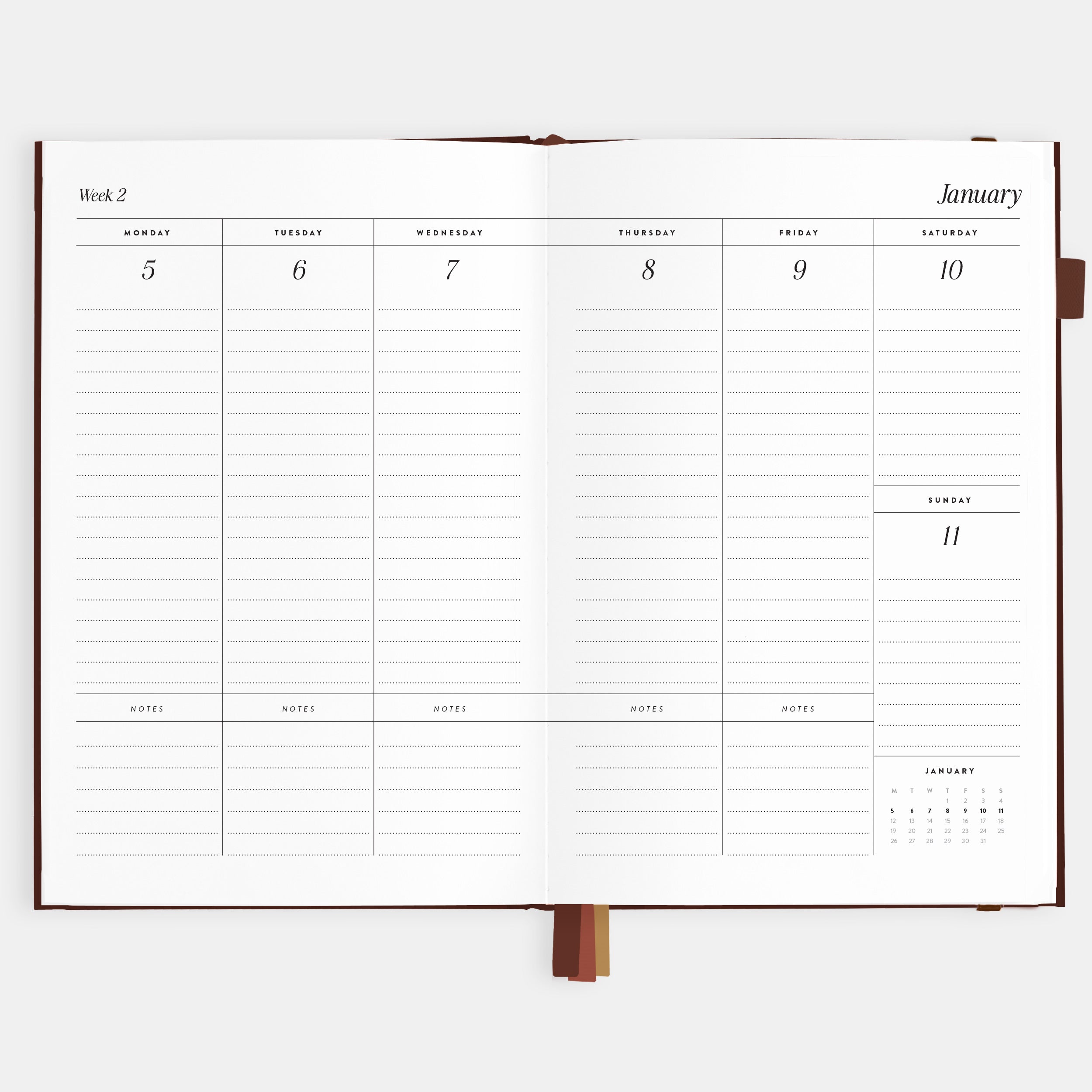 2026 A5 Vertical Planner - Chocolate - SOLD OUT