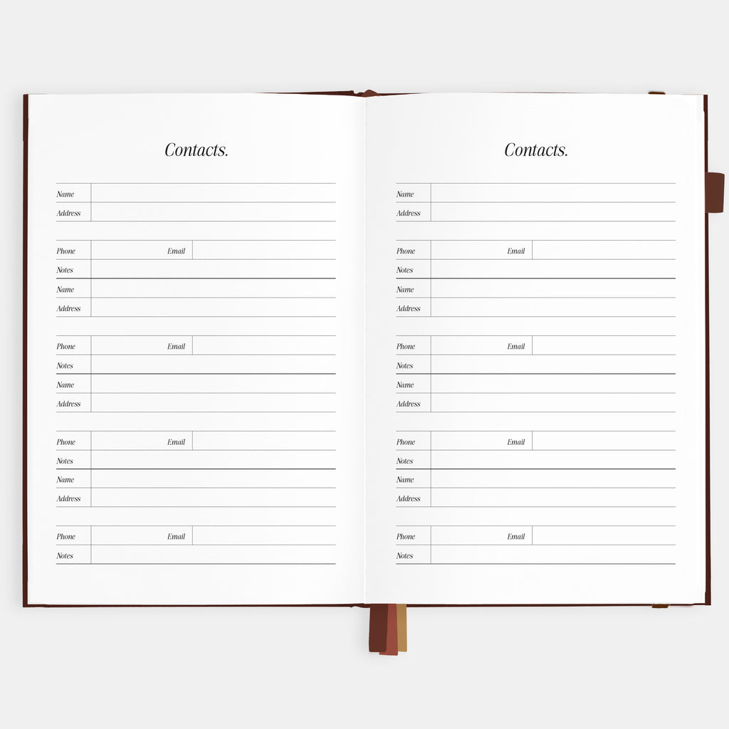 2026 A5 Vertical Planner - Chocolate - SOLD OUT