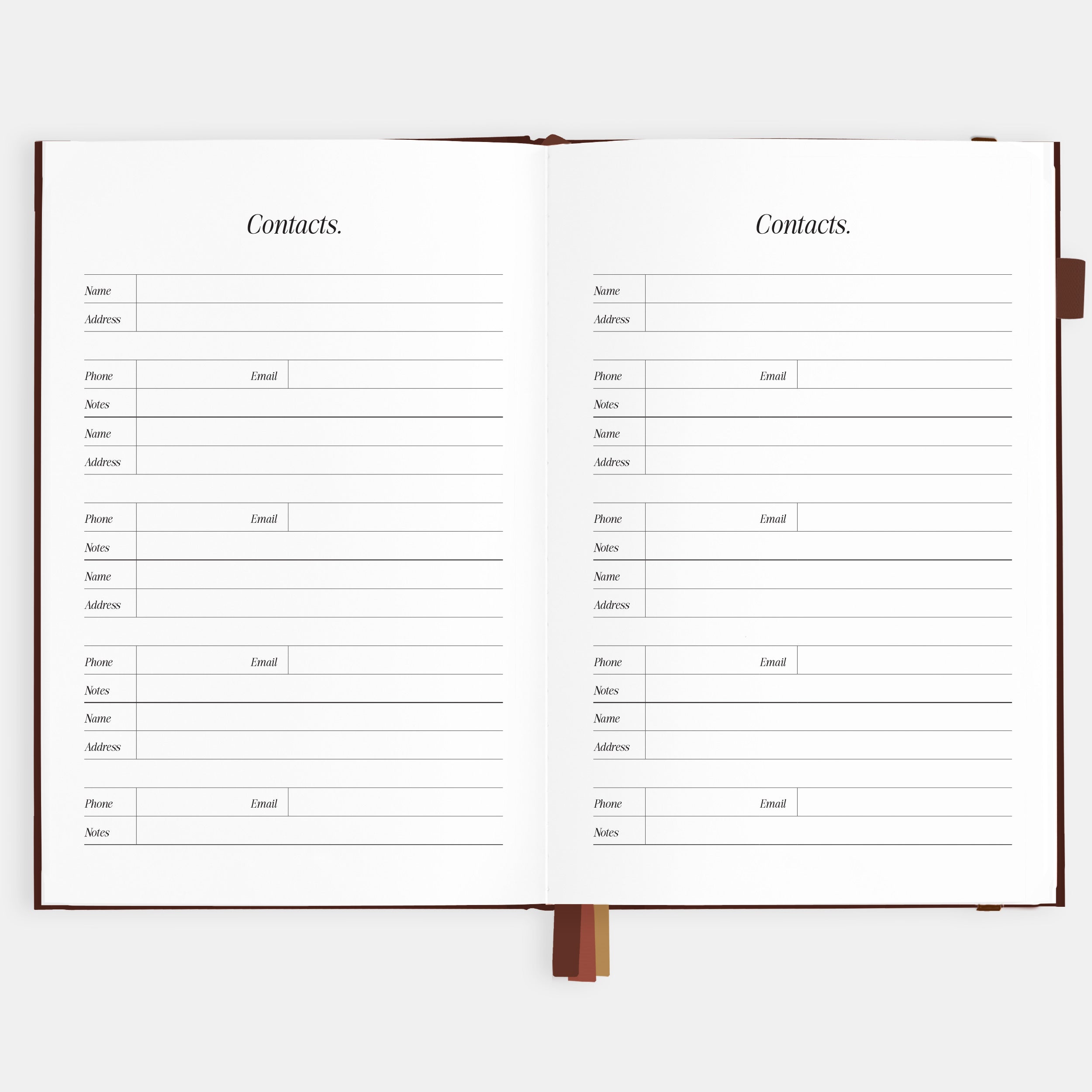 2026 A5 Vertical Planner - Chocolate - SOLD OUT