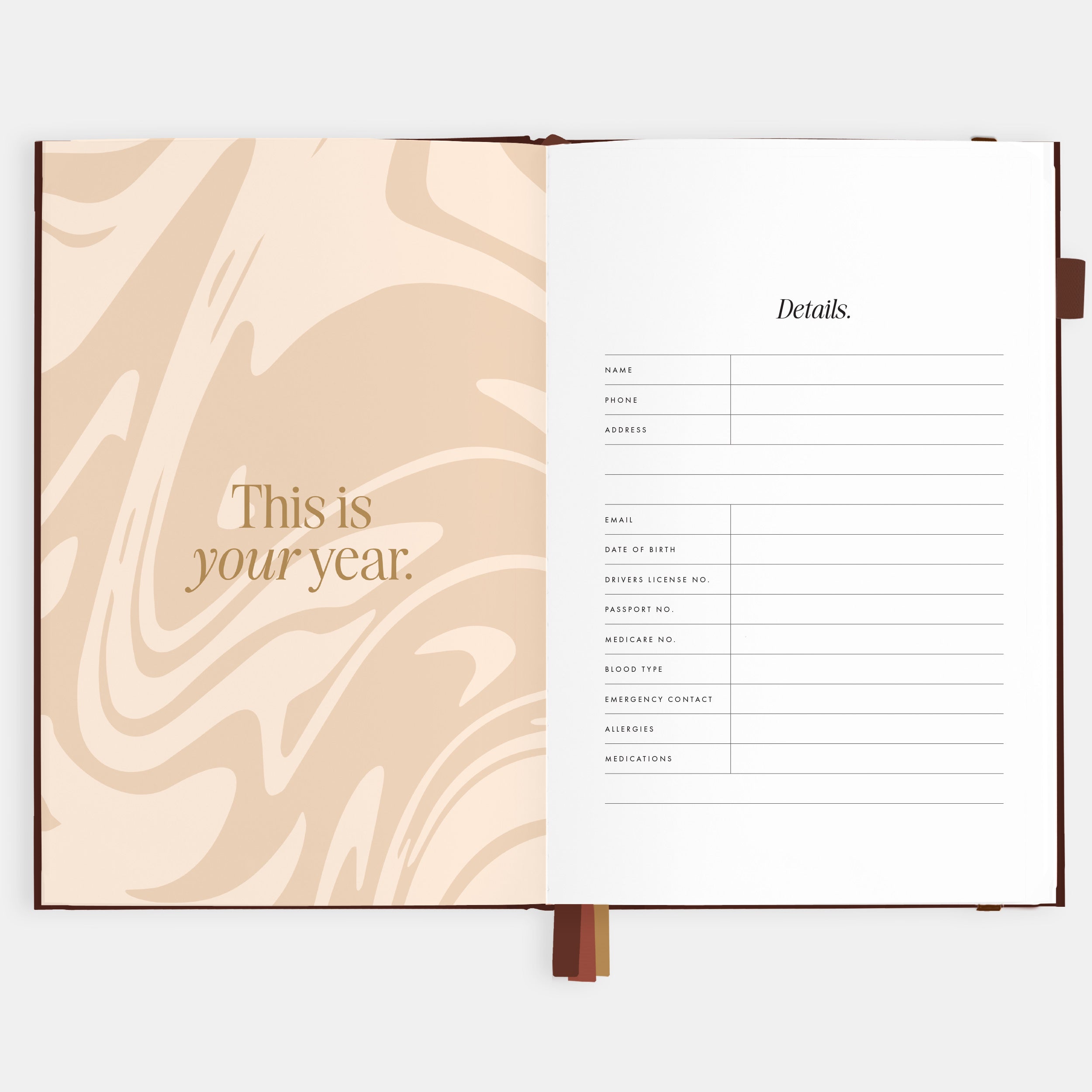 2026 A5 Vertical Planner - Chocolate - SOLD OUT