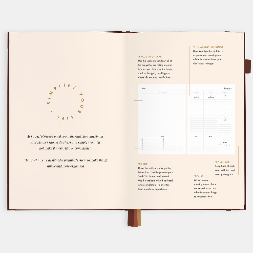 2026 A5 Vertical Planner - Chocolate - SOLD OUT
