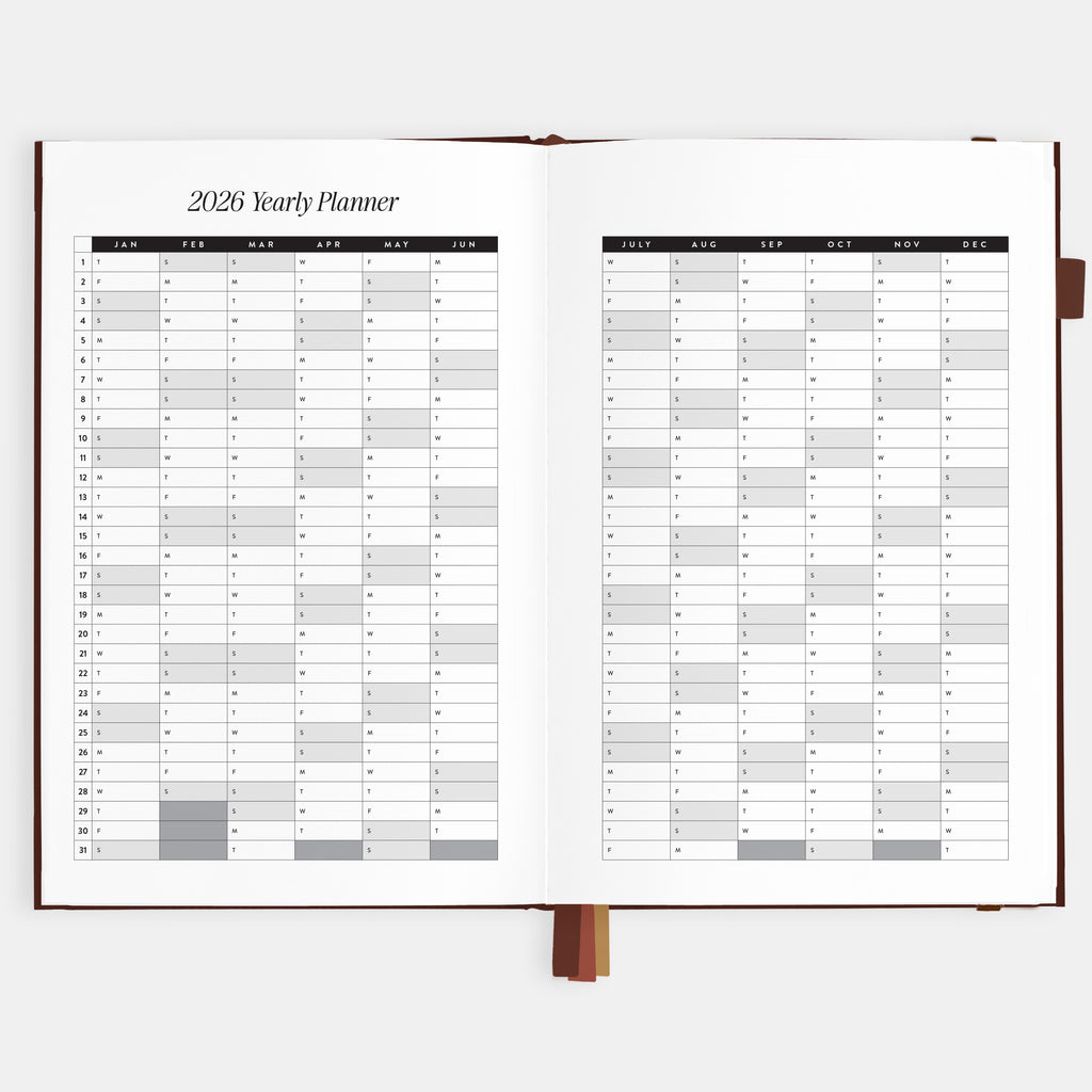2026 A5 Vertical Planner - Chocolate - SOLD OUT