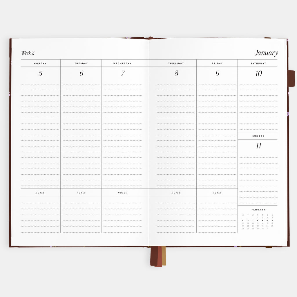 2026 A5 Vertical Planner - Wisteria - SOLD OUT