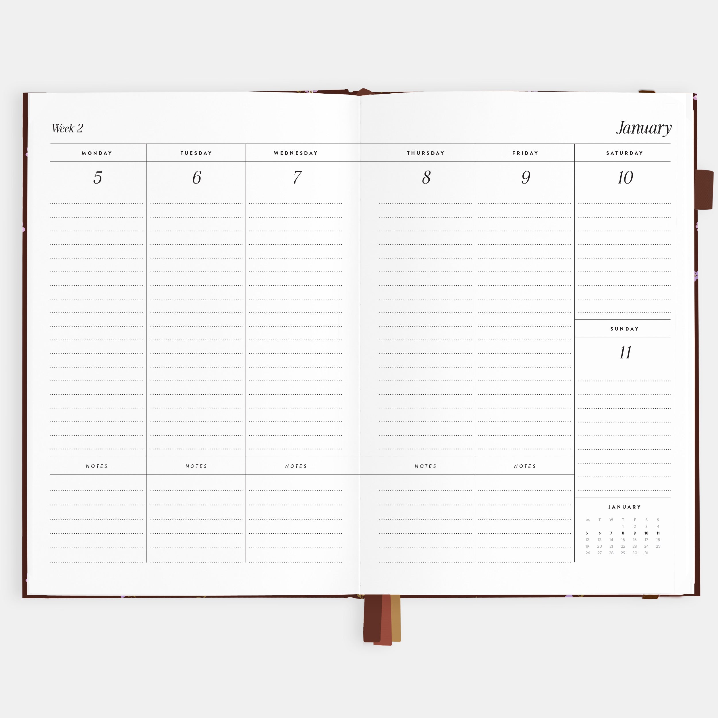 2026 A5 Vertical Planner - Wisteria - SOLD OUT