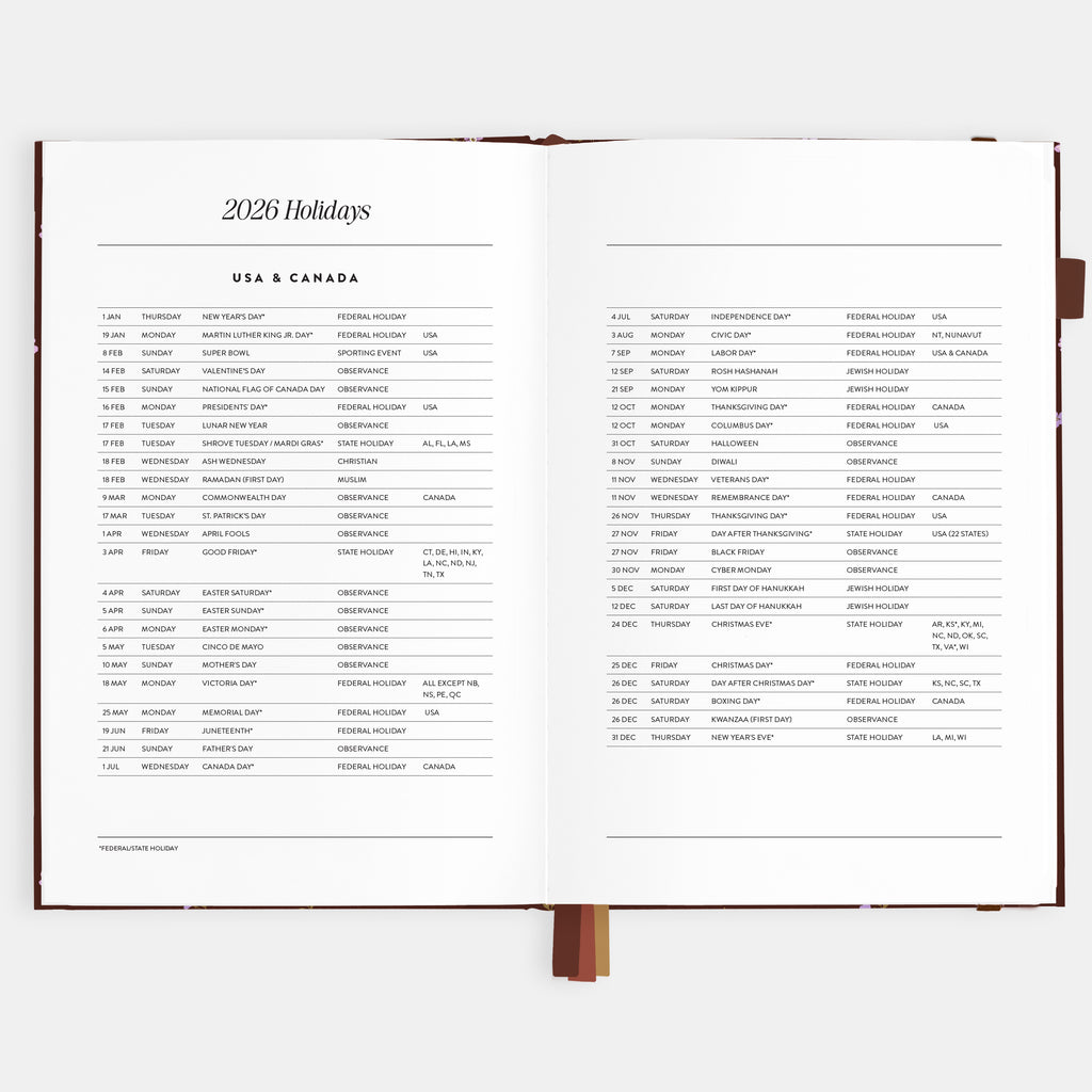 2026 A5 Vertical Planner - Wisteria - SOLD OUT