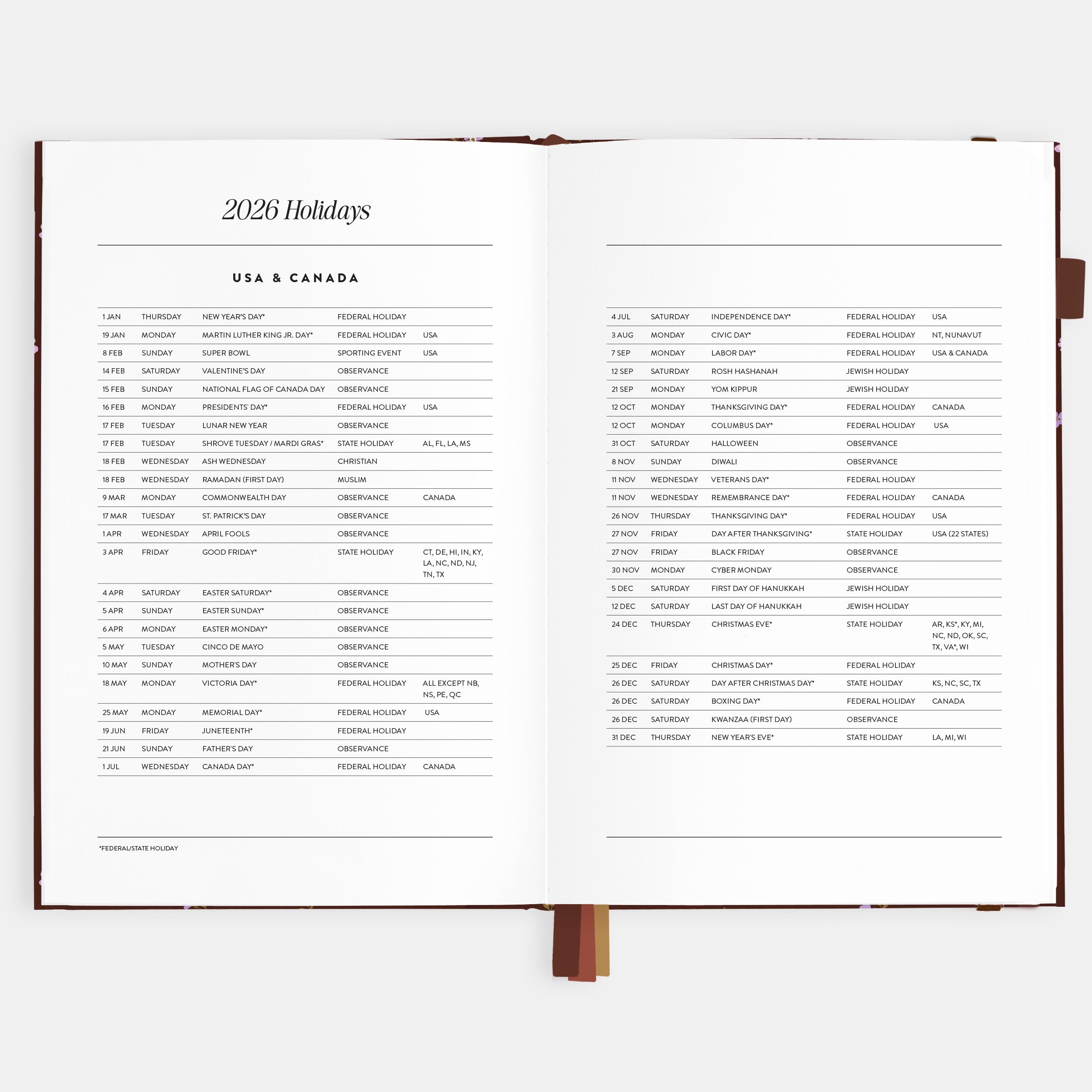 2026 A5 Vertical Planner - Wisteria - SOLD OUT