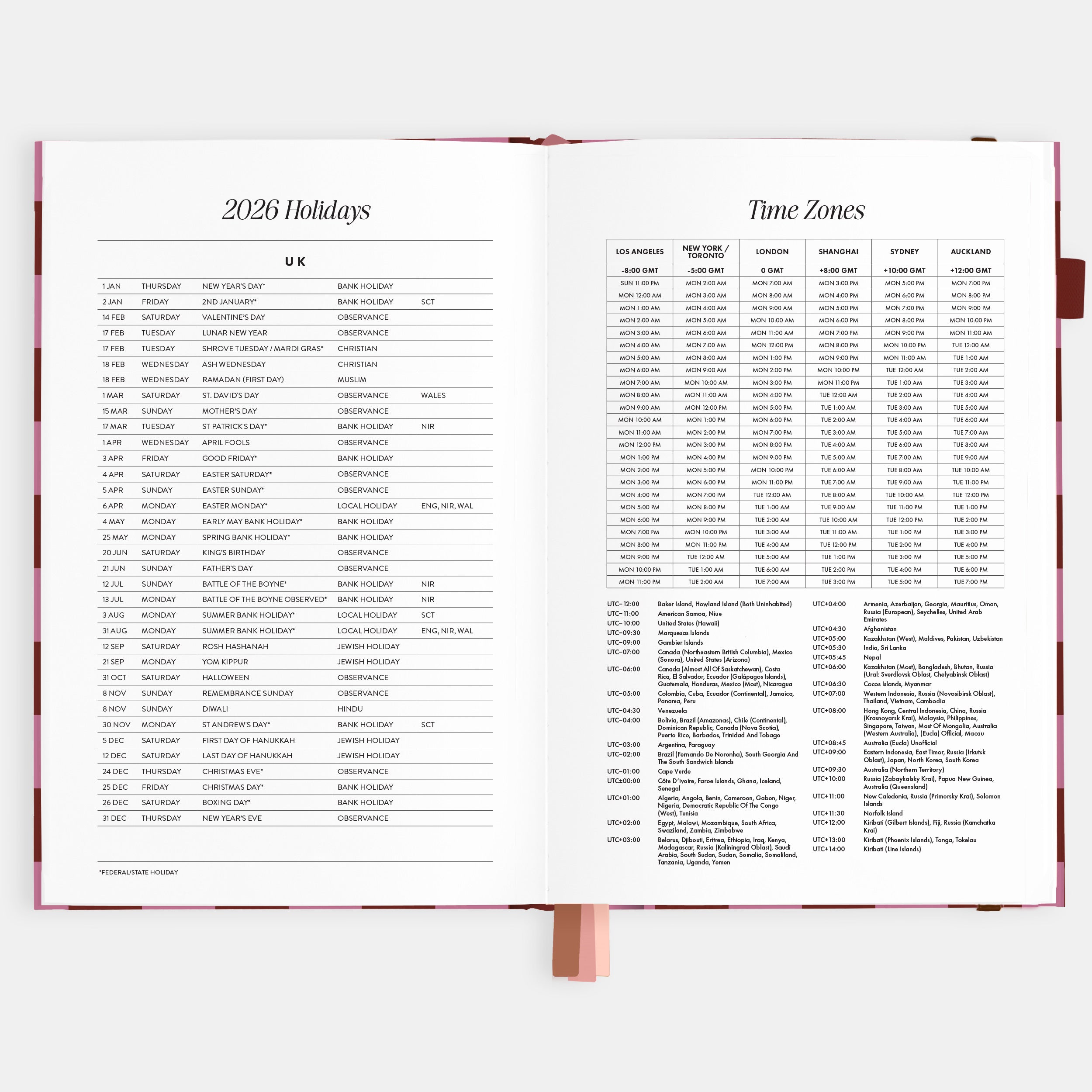 2026 A5 Horizontal Planner - Cherry Check - SOLD OUT