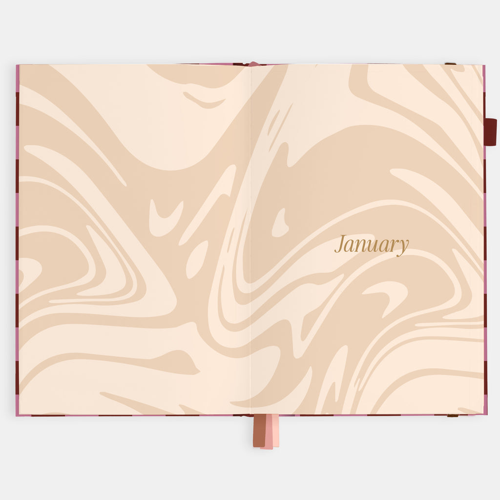 2026 A5 Horizontal Planner - Cherry Check - SOLD OUT