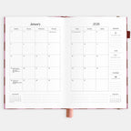 2026 A5 Horizontal Planner - Cherry Check - SOLD OUT