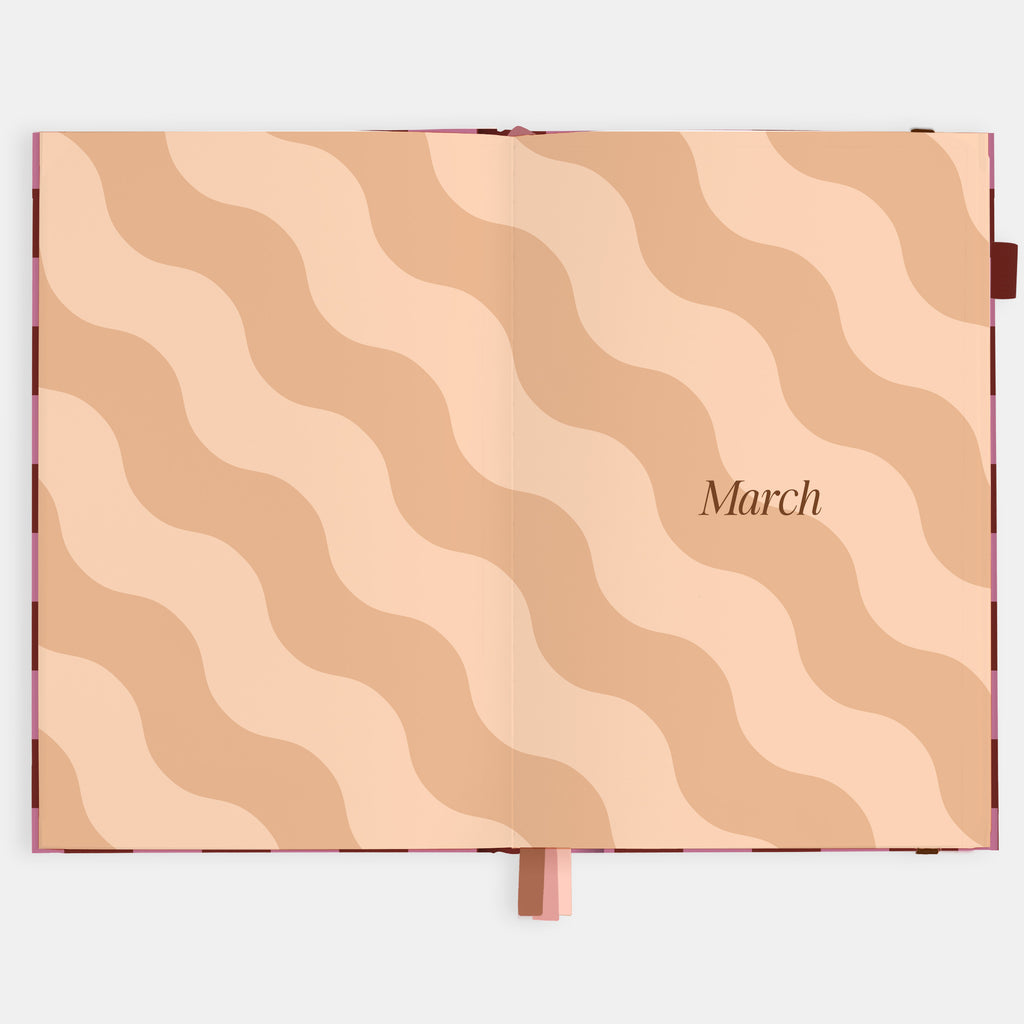 2026 A5 Horizontal Planner - Cherry Check - SOLD OUT