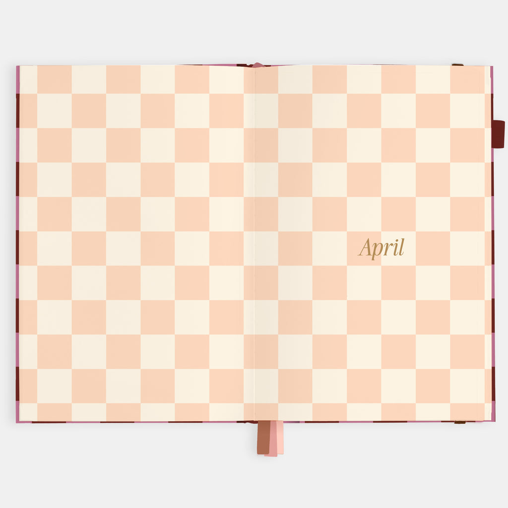 2026 A5 Horizontal Planner - Cherry Check - SOLD OUT