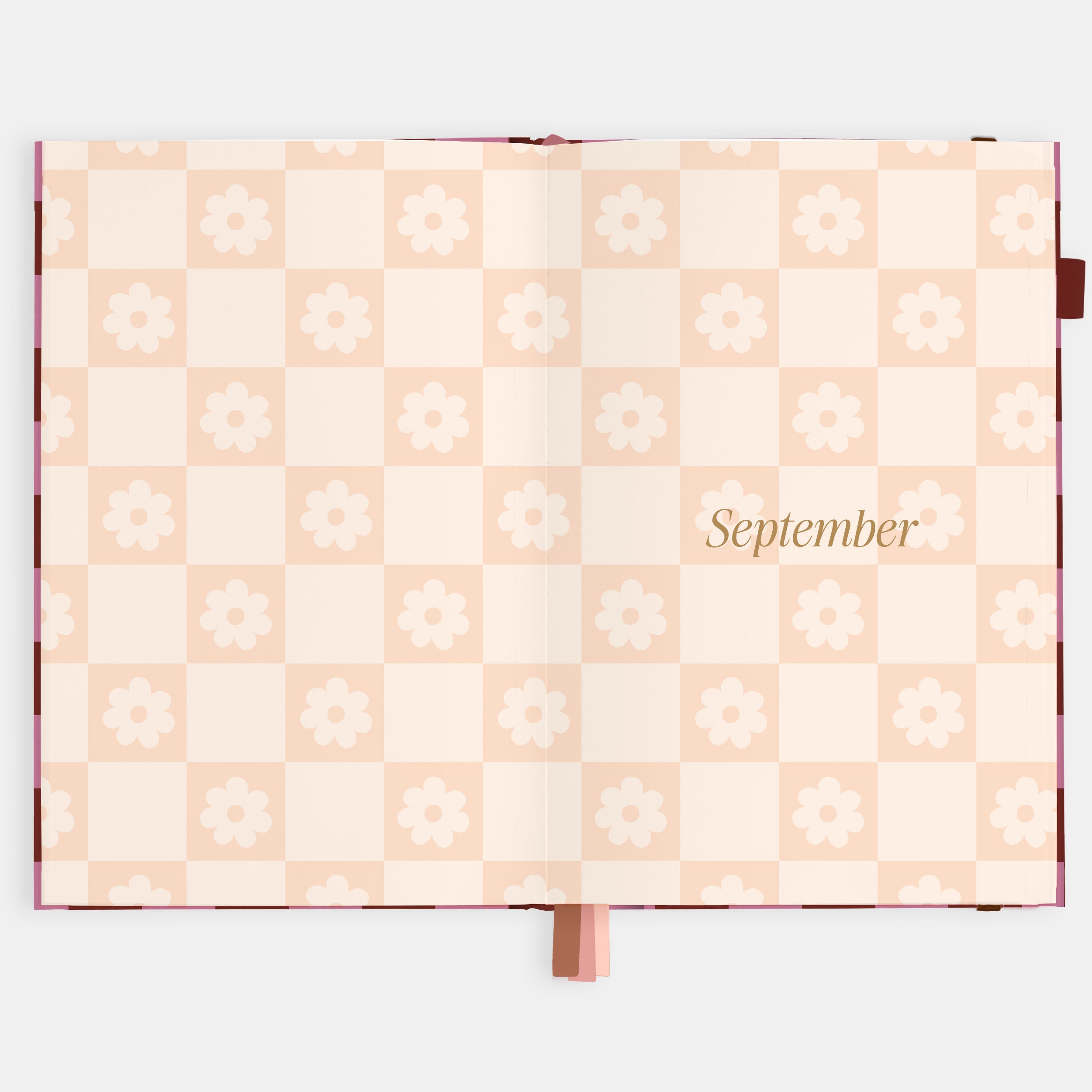 2026 A5 Horizontal Planner - Cherry Check - SOLD OUT