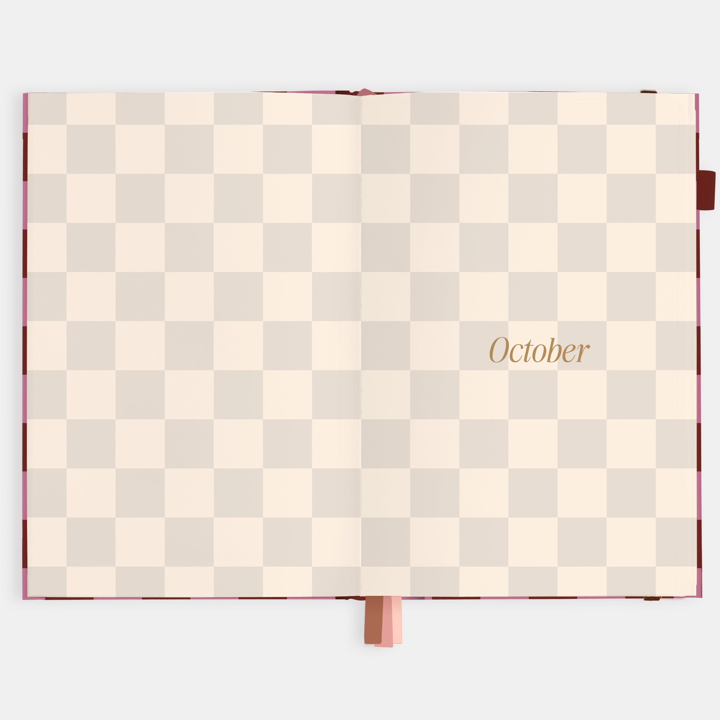 2026 A5 Horizontal Planner - Cherry Check - SOLD OUT