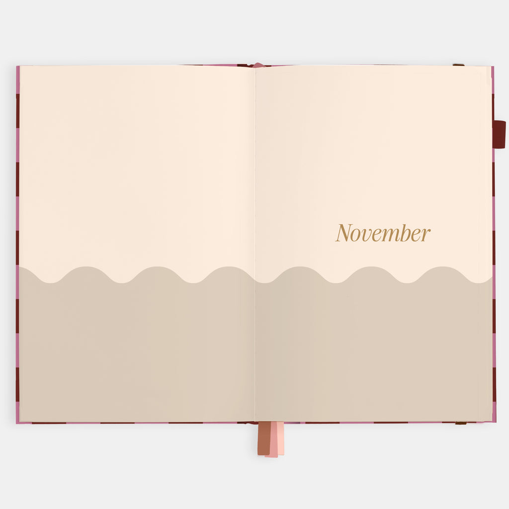 2026 A5 Horizontal Planner - Cherry Check - SOLD OUT