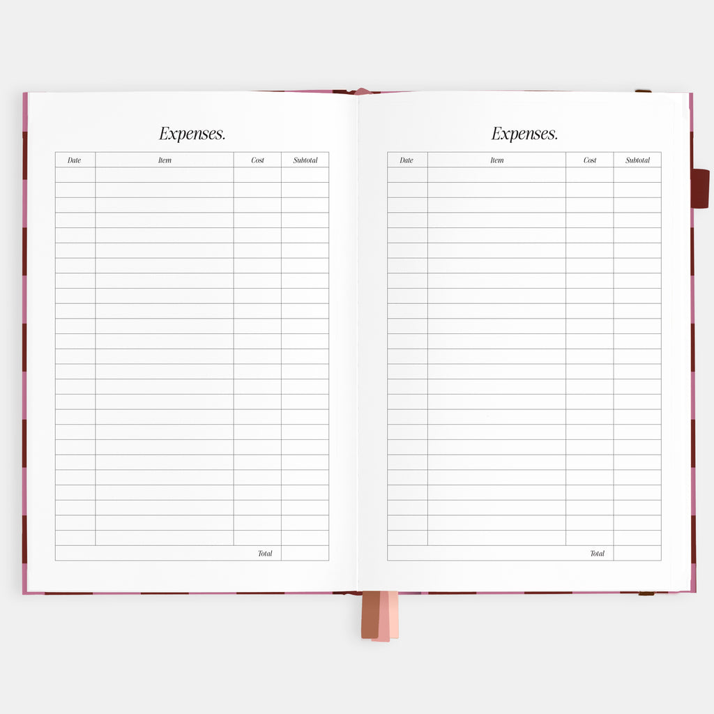 2026 A5 Horizontal Planner - Cherry Check - SOLD OUT