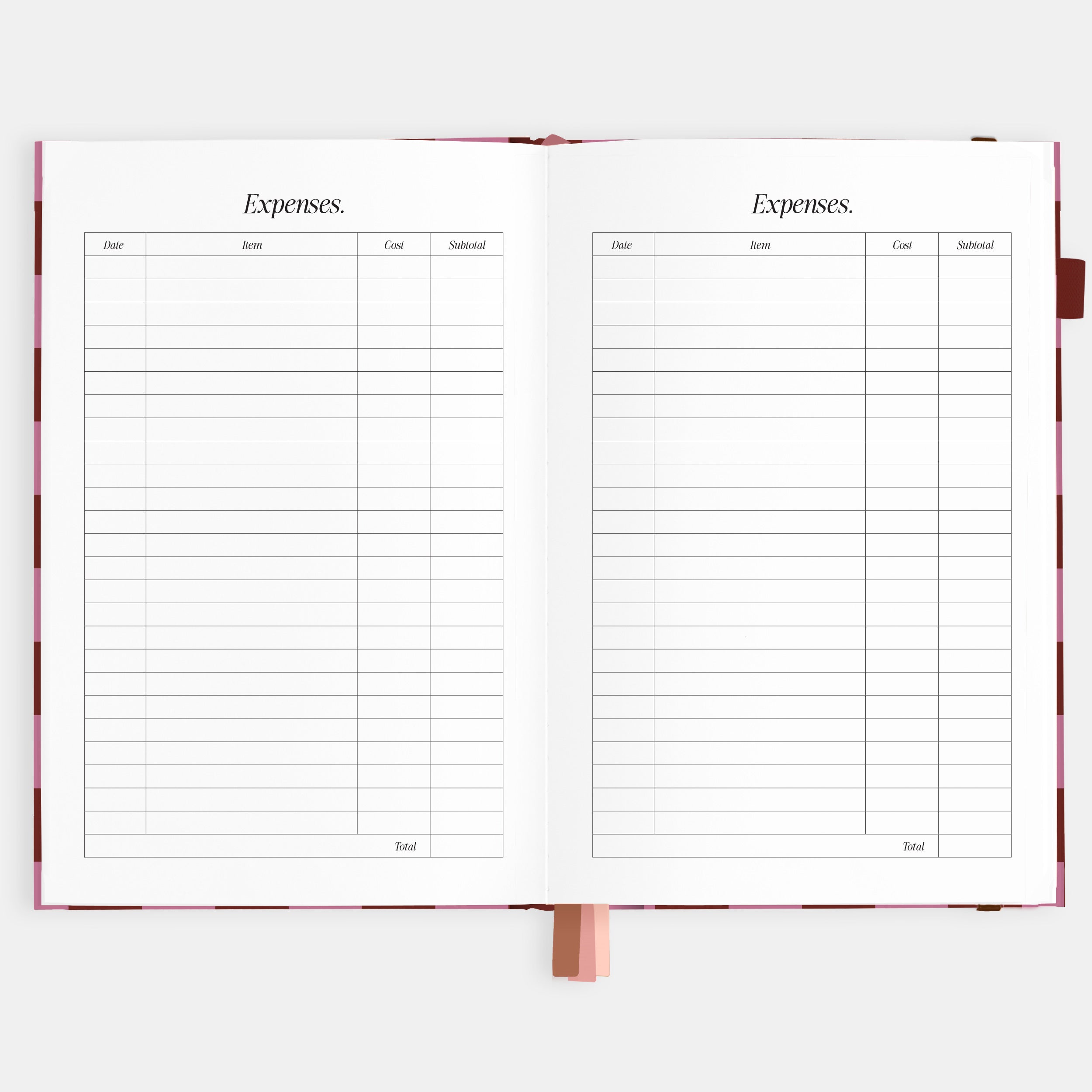 2026 A5 Horizontal Planner - Cherry Check - SOLD OUT