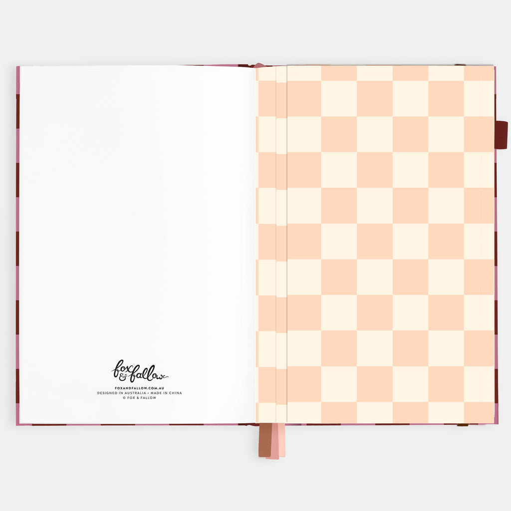 2026 A5 Horizontal Planner - Cherry Check - SOLD OUT