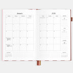 2026 A5 Vertical Planner - Burgundy Stripe - SOLD OUT